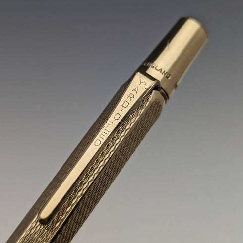 British Vintage Yard O 紅色滾金六角形自動鉛筆盒裝